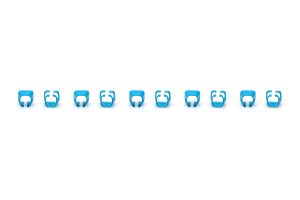 ACCB-1-H.jpg DIGITUS Confezione 100 pezzi clip colorate per cavi di rete - Blue