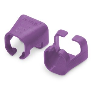 DIGITUS Confezione 100 pezzi clip colorate per cavi di rete - Viola