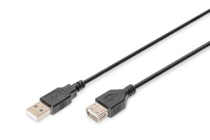 CAVO PROLUNGA USB 2.0 MASCHIO-FEMMINA MT 1,80 NERO DIGITUS