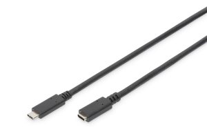 AK300210020SG.jpg CAVO PROLUNGA USB TIPO C MASCHIO/FEMMINA 2 MT 3A NERO