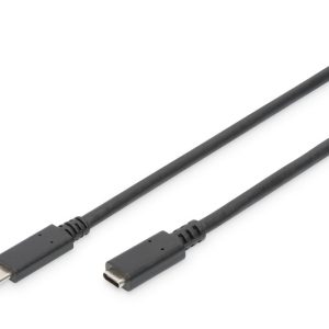 AK300210020SG.jpg CAVO PROLUNGA USB TIPO C MASCHIO/FEMMINA 2 MT 3A NERO