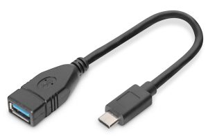 AK300315001S.jpg CAVO ADATTATORE USB "A" FEMMINA - "C" MASCHIO CM 15