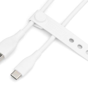 AK300340005W-3.jpg CAVO RICARICA GUAINA SILICONE USB-A / USB-C 0,5m, USB 2.0, 60W, BIANCO