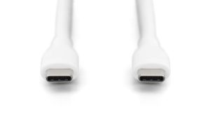 AK300341020W-1.jpg CAVO RICARICA GUAINA SILICONE USB-C / USB-C 2m, USB 2.0, 60W, BIANCO