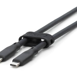AK300342020S-1.jpg CAVO GUAINA SILICONE USB-C / USB-C 2m, USB 3.2 Gen1, 5G, 4K, 100W, NERO
