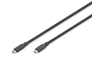 AK300344020S.jpg CAVO GUAINA SILICONE USB-C / USB-C 2m, USB 4.0 Gen2, 20G, 240W, 8K, NERO
