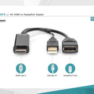 AK330101002S-2-H.jpg DIGITUS Adattatore da 4K- HDMI a DisplayPort