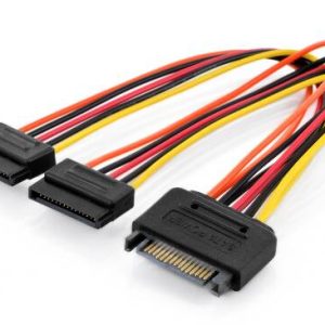 CAVETTO INTERNO SATA 15 POLI CONNETTORI MASCHIO - 2 FEMMINE CM. 20
