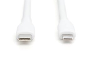 AK600110010W-2.jpg DIGITUS Cavo di collegamento in silicone Lightning USB-C-Lightning,1 mt,bianco