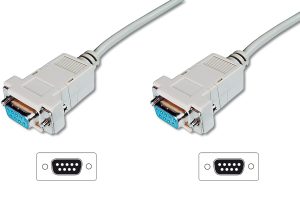 AK610100030EG.jpg CAVO NULL MODEM 9 POLI F/F MT. 3