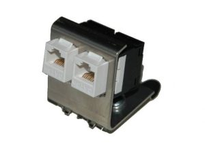 AN25185-2-H.jpg ADATTATORE DIN-RAIL PER 2 MODULI KEYSTONE