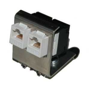 ADATTATORE DIN-RAIL PER 2 MODULI KEYSTONE