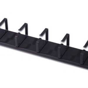 ARM129G.jpg LISTELLO GUIDACAVI 19" (2 UNITA') CON 5 ANELLI - COLORE NERO