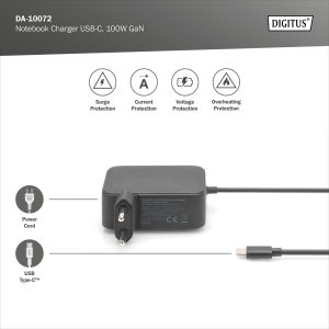 DA10072-2-H.jpg DIGITUS Caricatore per notebook USB-C, 100W GaN