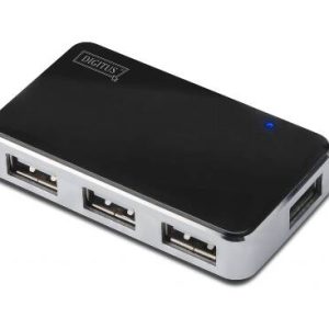 HUB 4 PORTE USB 2.0 CON ALIMENTATORE ESTERNO
