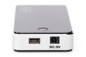 DA70222-1-H.jpg HUB CON 7 PORTE USB 2.0 CON ALIMENTATORE ESTERNO COLORE ARGENTO-NERO