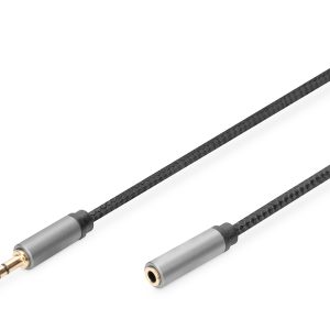 DB510210010SG.jpg DIGITUS Cavo di prolunga audio, da cavo jack da 3,5 mm a presa da 3,5 mm mt 1