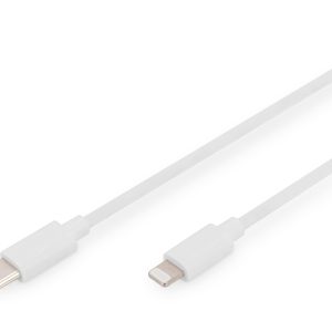 DB600109010WG.jpg DIGITUS Cavo dati/di ricarica, Lightning-USB-Cª, MFI, 1m