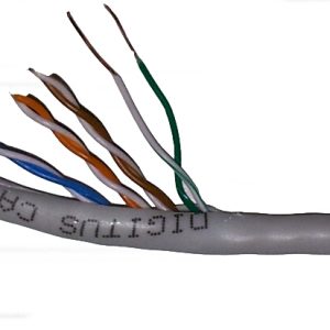 CAVO SOLIDO NON SCHERMATO UTP PER RETI CATEGORIA 5E IN RAME MATASSA MT. 100 CLASSE CPR: ECA
