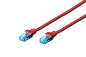DK1512020RG.jpg CAVO RETE UTP CAT. 5E NON SCHERMATO - LUNGHEZZA MT. 2 - COLORE ROSSO