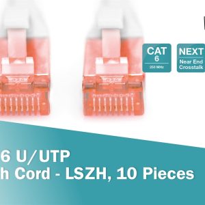 DK161700510-3.jpg CAVO PATCH U/UTP CAT 6 - LSZH,10 PEZZI 0,5 MT. COLORE GRIGIO