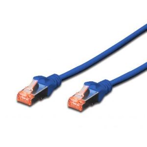 CAVO RETE S-FTP CAT.6 DOPPIA SCHERMATURA LS0H COLORE BLU MT. 0,5
