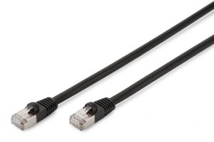 DK1644030BLODG.jpg CAVO RETE S-FTP CAT.6 DOPPIA SCHERMATURA COLORE NERO MT. 3 DA ESTERNO