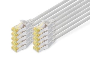 DK1644A002510-1.jpg Cavo patch CAT 6A S/FTP, 10 pezzi lunghezza 0,25 mt. colore grigio