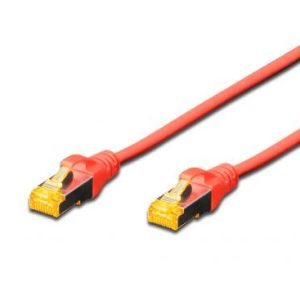 DK1644A010RG.jpg CAVO RETE S-FTP CAT.6A DOPPIA SCHERMATURA LSOH COLORE ROSSO MT. 1