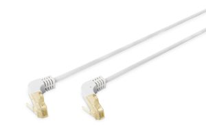 CAVO RETE S-FTP CAT.6A DOPPIA SCHERMATURA LSOH COLORE GRIGIO MT. 10 CONNETTORE 90°