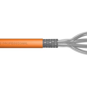 CAVO SOLIDO DOPPIA SCHERMATURA S-FTP PER RETI CATEGORIA 7 IN RAME HALOGENFREE LSOH MATASSA MT. 100 CLASSE CPR: DCA