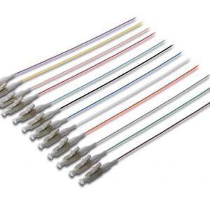 SET 12 CAVI PIGTAIL FIBRA OTTICA COLORATI CONNETTORI LC OM4 50/125 UPC SIMPLEX