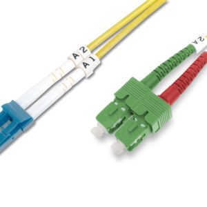 Fiber Optic Singlemode Patchcable SC ( APC ) to LC ( PC) 3 mt. colore giallo
