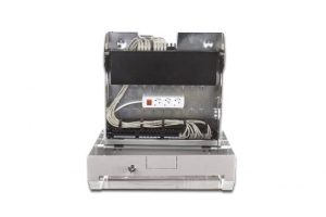DN1904UPBB-1-H.jpg ARMADIO 5 UNITA' DA MURO 19" SLIM LINE COLORE GRIGIO CHIARO (A)14 X (L) 50 X (P)48 CM.