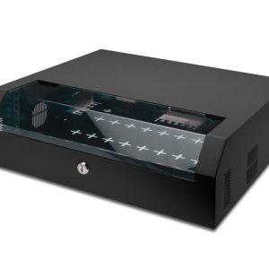 ARMADIO 5 UNITA' DA MURO 19" SLIM LINE COLORE NERO (A)14 X (L) 50 X (P)48 CM.