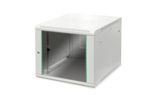 DN1909U66ECG.jpg ARMADIO RACK 19" 9 UNITA' DA MURO (A)505 X (L)600 X PROFONDITA' 600 MM. COLORE GRIGIO PORTA VETRO