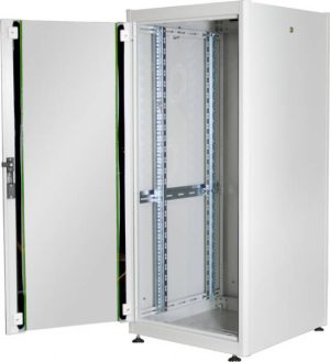 DN1926U66-1-H.jpg ARMADIO 26 UNITÀ 19" PER RETI MISURE (A)1299 X (L)600 X (P)600 MM. COLORE GRIGIO CHIARO