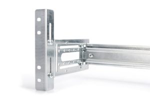 DN19DIN4U-4-H.jpg Supporto guida DIN 4U, 178x483x223 mm, galvanized incl. din rail, variable depth and height
