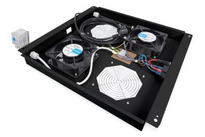 KIT 2 VENTOLE CON TERMOSTATO PER ARMADI LINEA PROFESSIONALE COLORE NERO