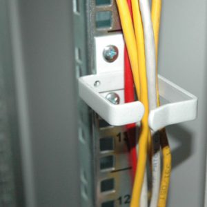 DN19ORG2-1-H.jpg PASSACAVI PER ARMADI RACK 100x45 mm. CONFEZIONE 10 PEZZI - COLORE GRIGIO RAL 7035