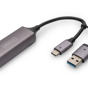 DN3028-1-H.jpg DIGITUS Adattatore Gigabit Ethernet USB Type-C 2.5G, USB-C + USB A (USB3.1/3.0)