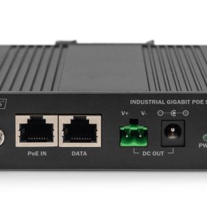DIGITUS Splitter PoE Gigabit Ethernet, industriale, 60W