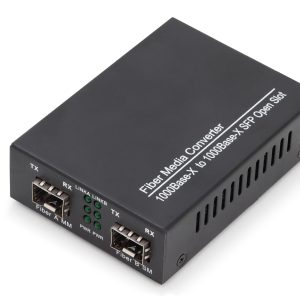 MEDIA CONVERTER GIGABIT SINGLEMODE/MULTIMODE CON MODULO SFP DIGITUS