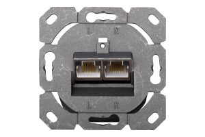 DN9008-3-H.jpg PLACCA PRESA MURO CAT. 6A SCHERMATA CON 2 PRESE RJ45 INSTALLAZIONE CAVI ORIZZONTALE