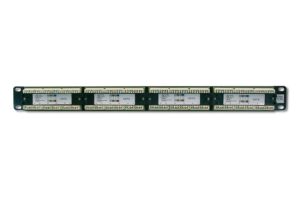 DN91524U-1-H.jpg PANNELLO PATCH 19" NON SCHERMATO UTP 24 PORTE 8 POLI RJ45 PER RETI CATEGORIA 5E - 1 UNITA'