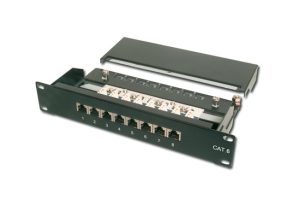 DN91608S-1-H.jpg PANNELLO PATCH 10" 8 PORTE SCHERMATE CATEGORIA 6 NERO