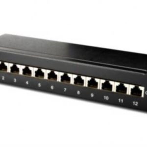 DN91612SD-1-H.jpg PANNELLO 12 PORTE SCHERMATE DA DESKTOP PER RETI CATEGORIA 6