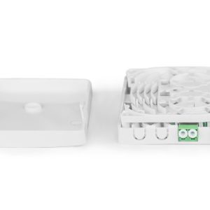 Alloggiamento FTTH con 2 x accoppiamenti LC/APC DX