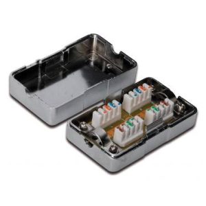 SCATOLA DI CONNESSIONE SCHERMATA PER SPEZZONI CAVI RETE CAT.6