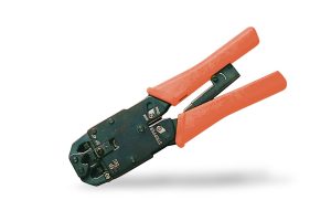 ƒ|4€ PINZA UNIVERSALE PER CRIMPARE CONNETTORI 4,6,8 POLI RJ11 RJ12 RJ45